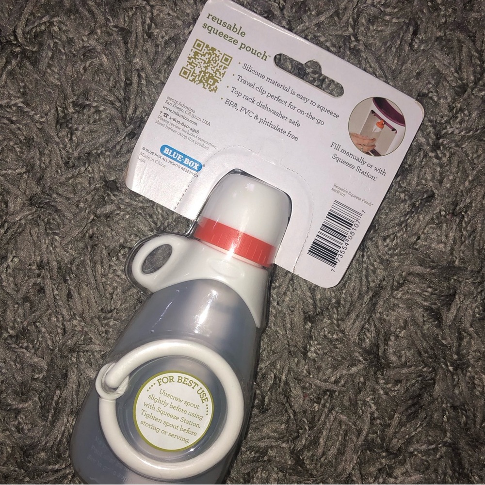 Infantino Fresh Squeezed Feeding Line Couple A Spoons & Reusable Squeeze Pouch - Picture 8 of 9